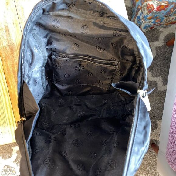TORY BURCH Ella BLACK Nylon Backpack - Picture 8 of 8